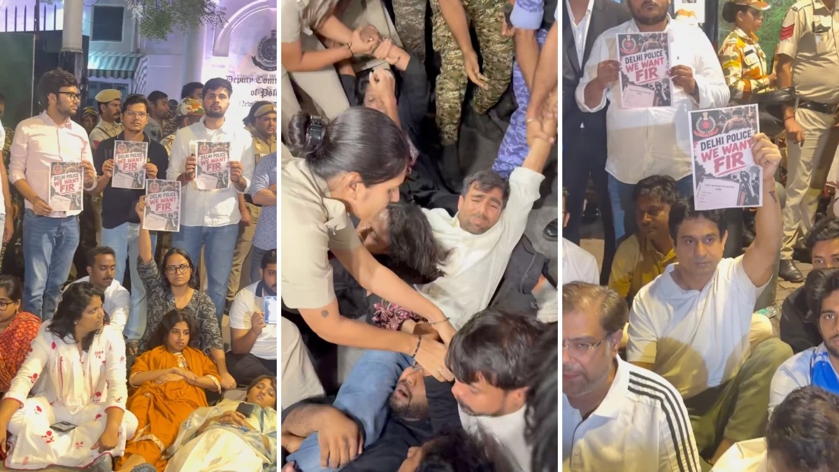 NSUI stages midnight protest in Delhi before Tricolour march