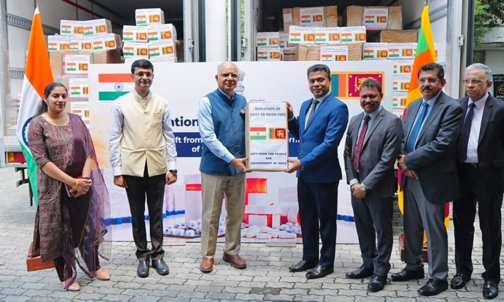 India Delivers Anti-TB Medicine Shipment to Sri Lanka