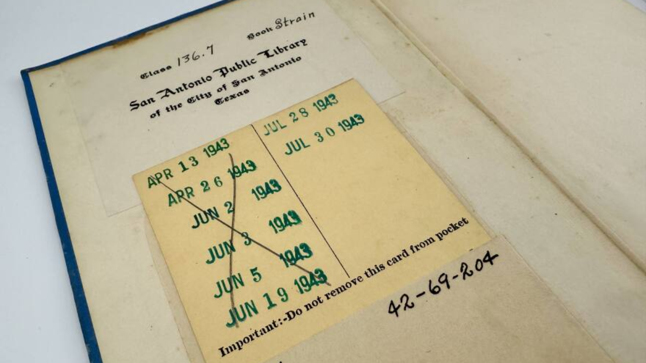 Library Book Borrowed in 1943 Returned After Eight Decades