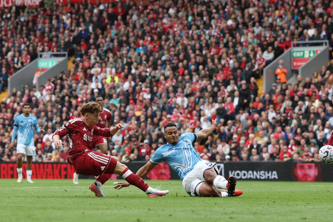 Munoz rescues Liverpool with late equaliser against Nottingham Forest