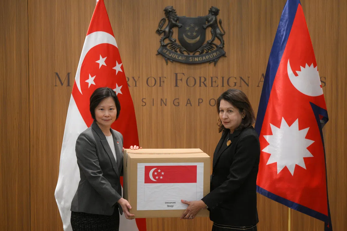 Singapore pledges $560,000 aid package to support Nepal's humanitarian needs