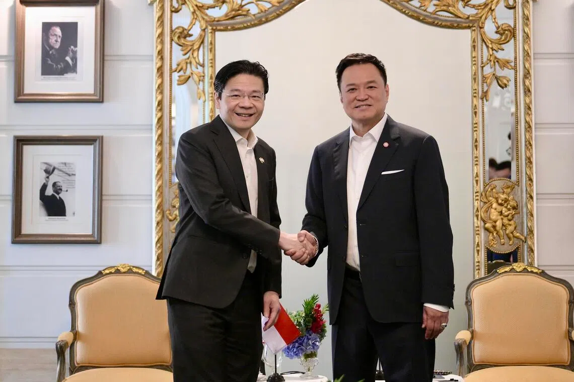 Singapore-Thailand ties robust as PM Wong, Anutin chart ASEAN course