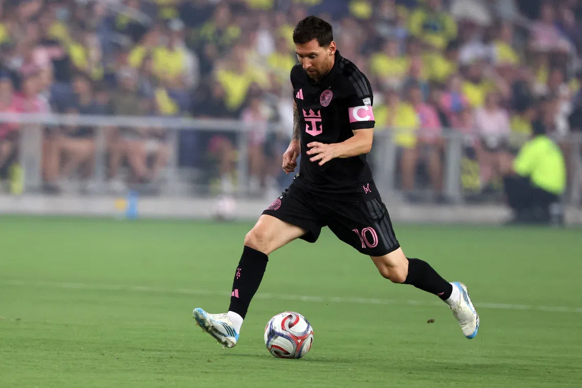 Messi finding peace after father's death, says Miami coach