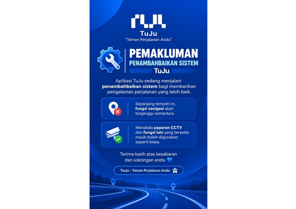 LLM dan PCSB minta maaf atas gangguan Tuju, sedang tingkat aplikasi