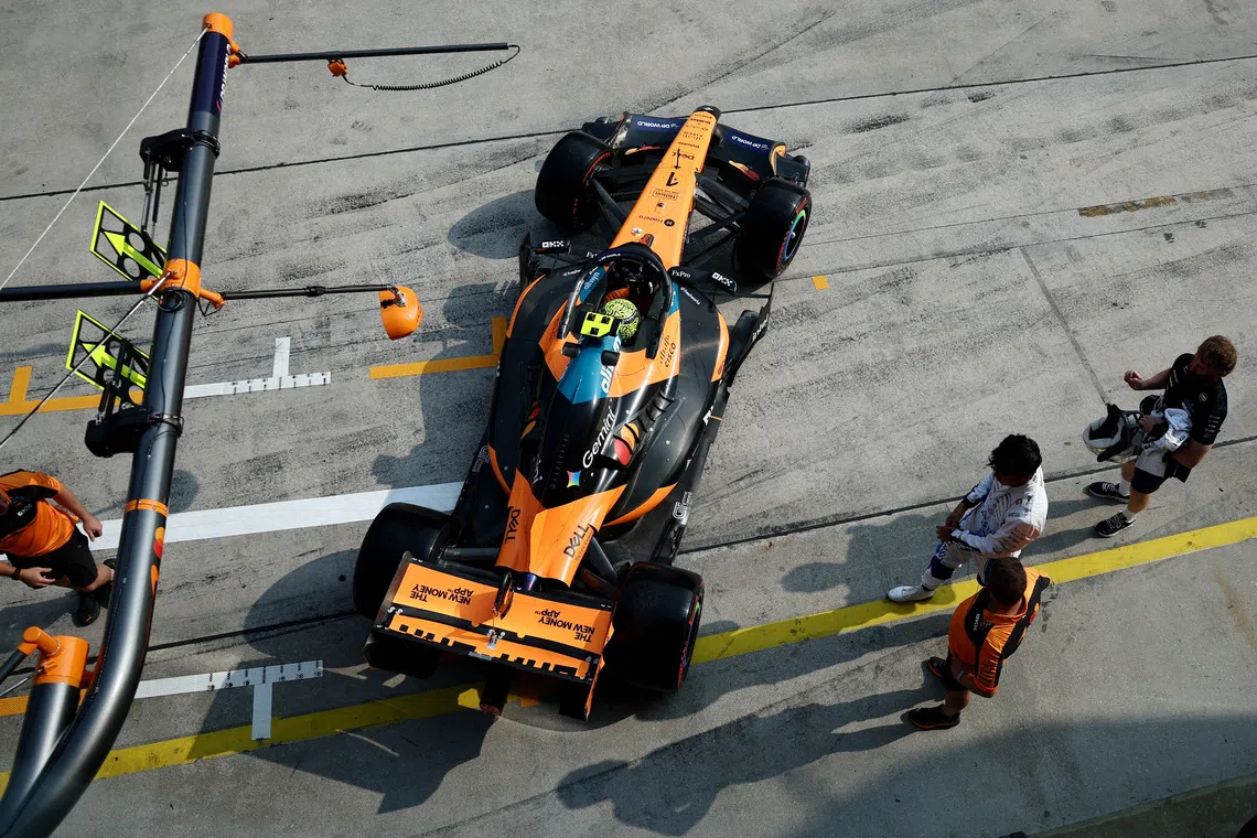 Norris cites Sepang surface as McLaren stumbles in Bahrain qualifying