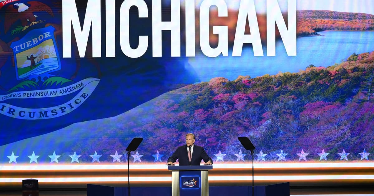 Penyokong Republikan di Michigan Labur Mesej Anti-Demokrat untuk Calon Senat
