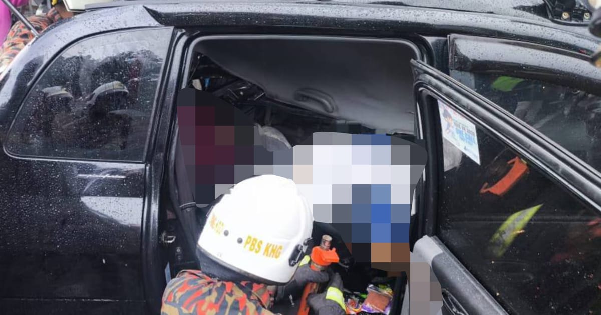 Couple killed in Johor road accident; two daughters injured