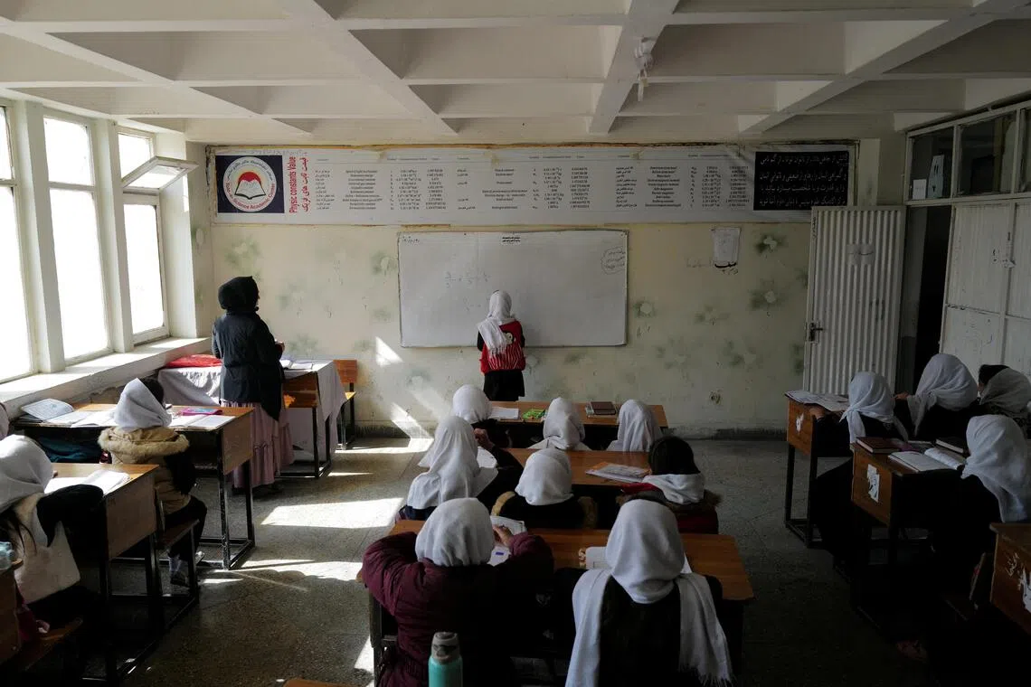 Karzai urges Taliban to restore girls' education for legitimacy