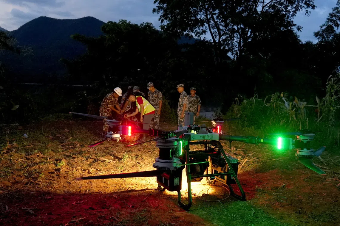 Nepal deploys unmanned aircraft to accelerate flood relief operations