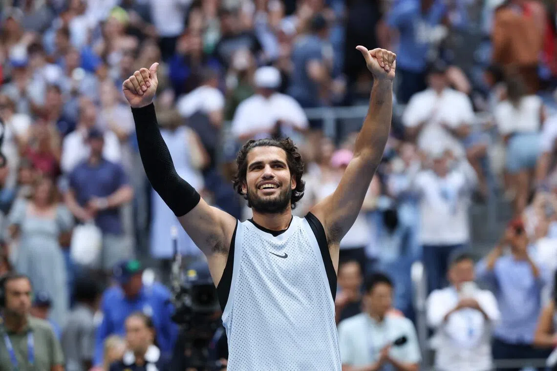 Alcaraz returns from injury layoff to face Shelton at US Open