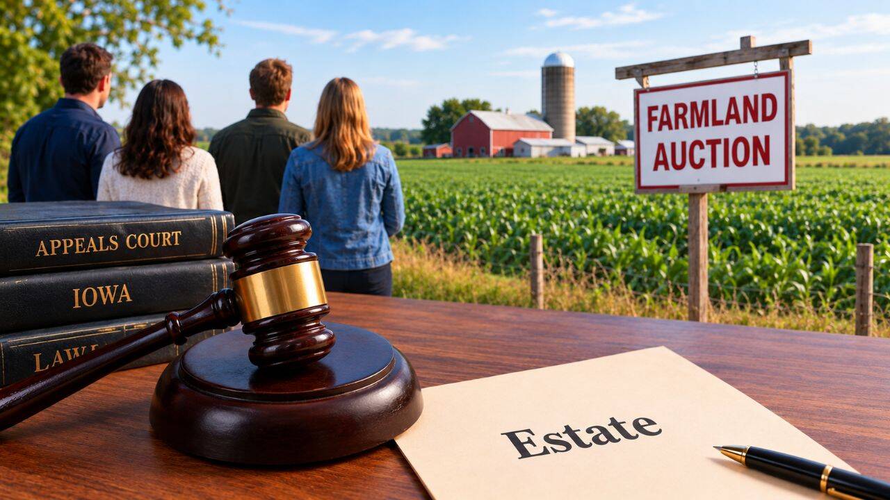 Iowa Court Strips Siblings of Executor Status Over Land Dispute