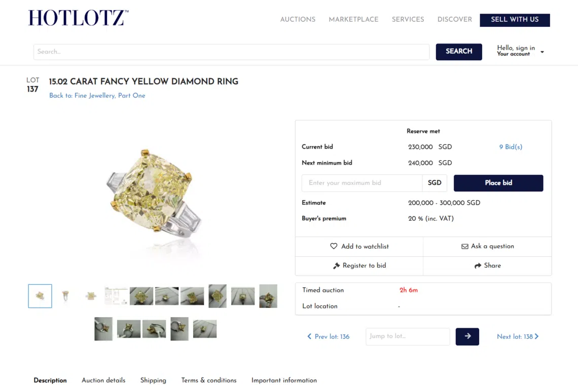 Seized jewellery from crime bust draws strong auction interest
