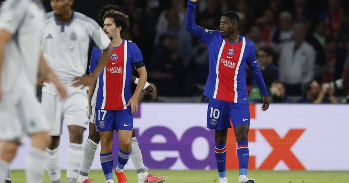PSG surge in Champions League as Dembele impresses in comeback