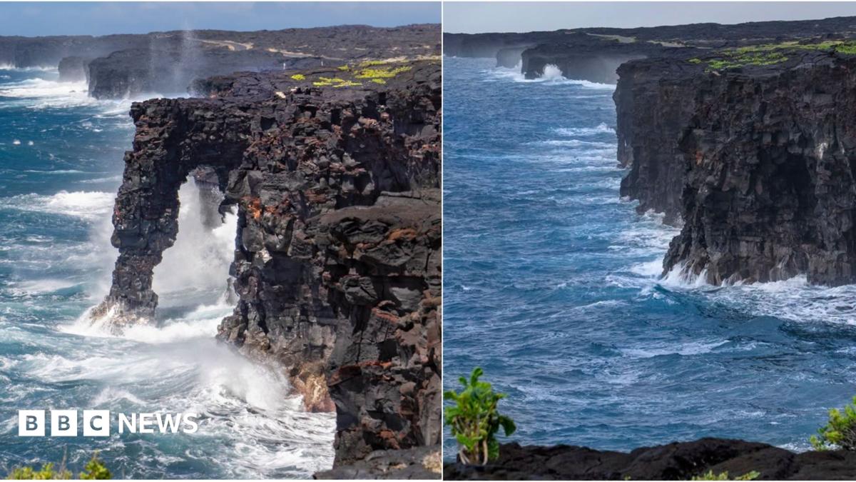 Hawaii's centuries-old Hōlei Sea Arch collapses in Volcanoes National Park