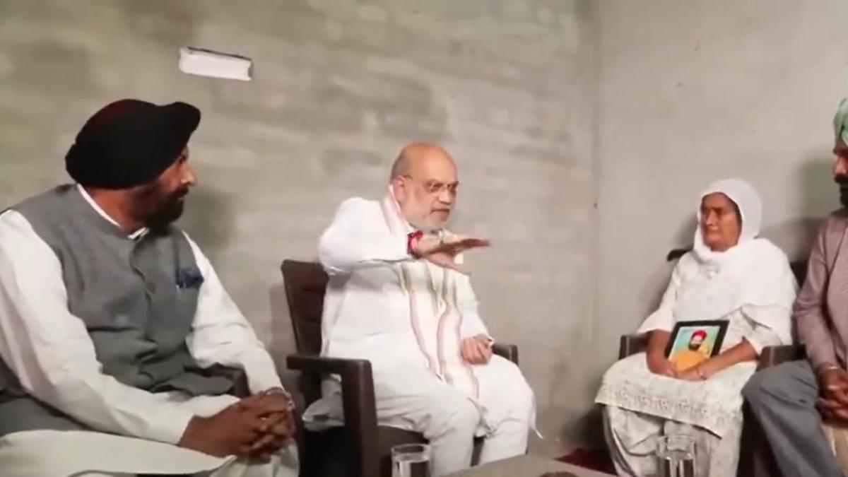 अमित शाह पंजाब पहुंचे; झोता परिवार से मिलने की योजना