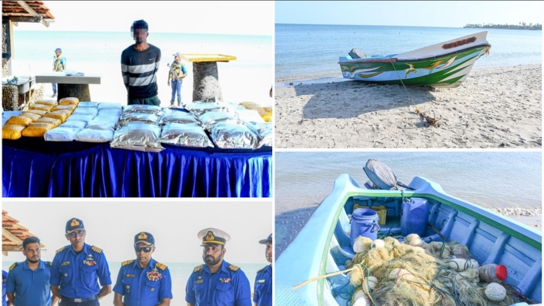 Navy seizes Rs. 1.5 billion haul of ice and heroin in Jaffna