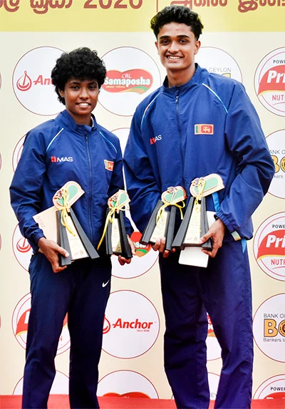 Dilshan and Hirupama crowned outstanding athletes at All Island Schools Games