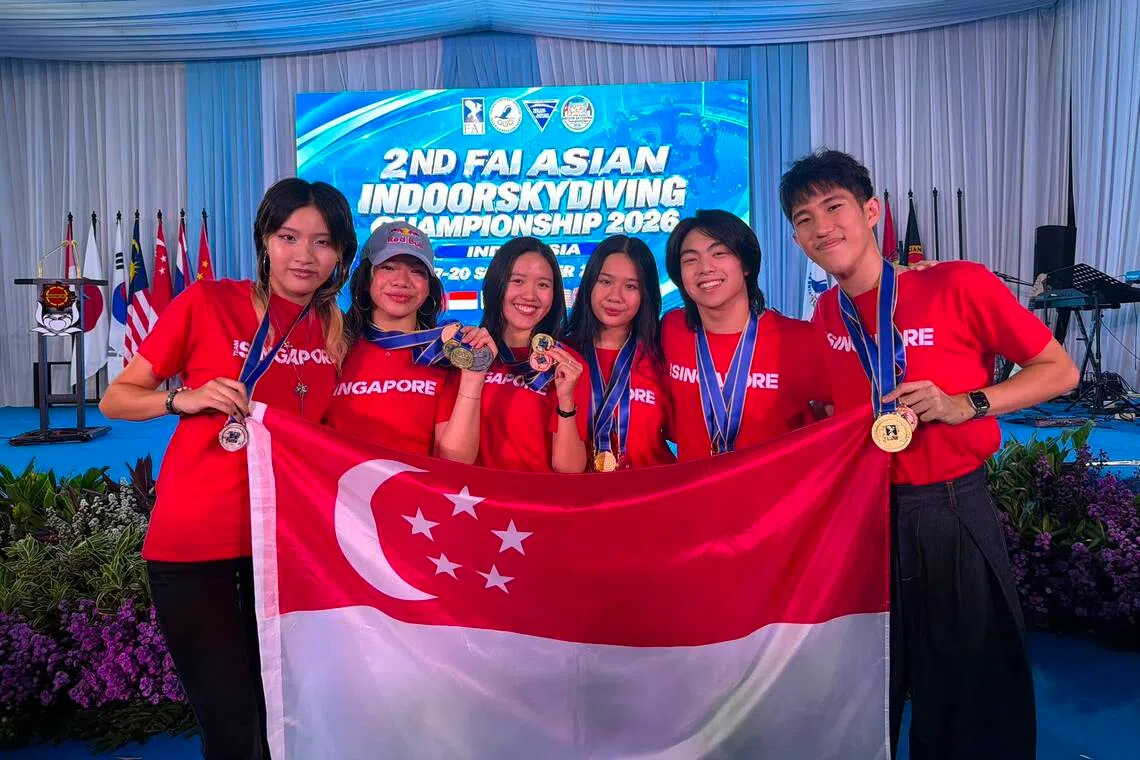 Singapore dominates Asian Indoor Skydiving Championships with five gold medals