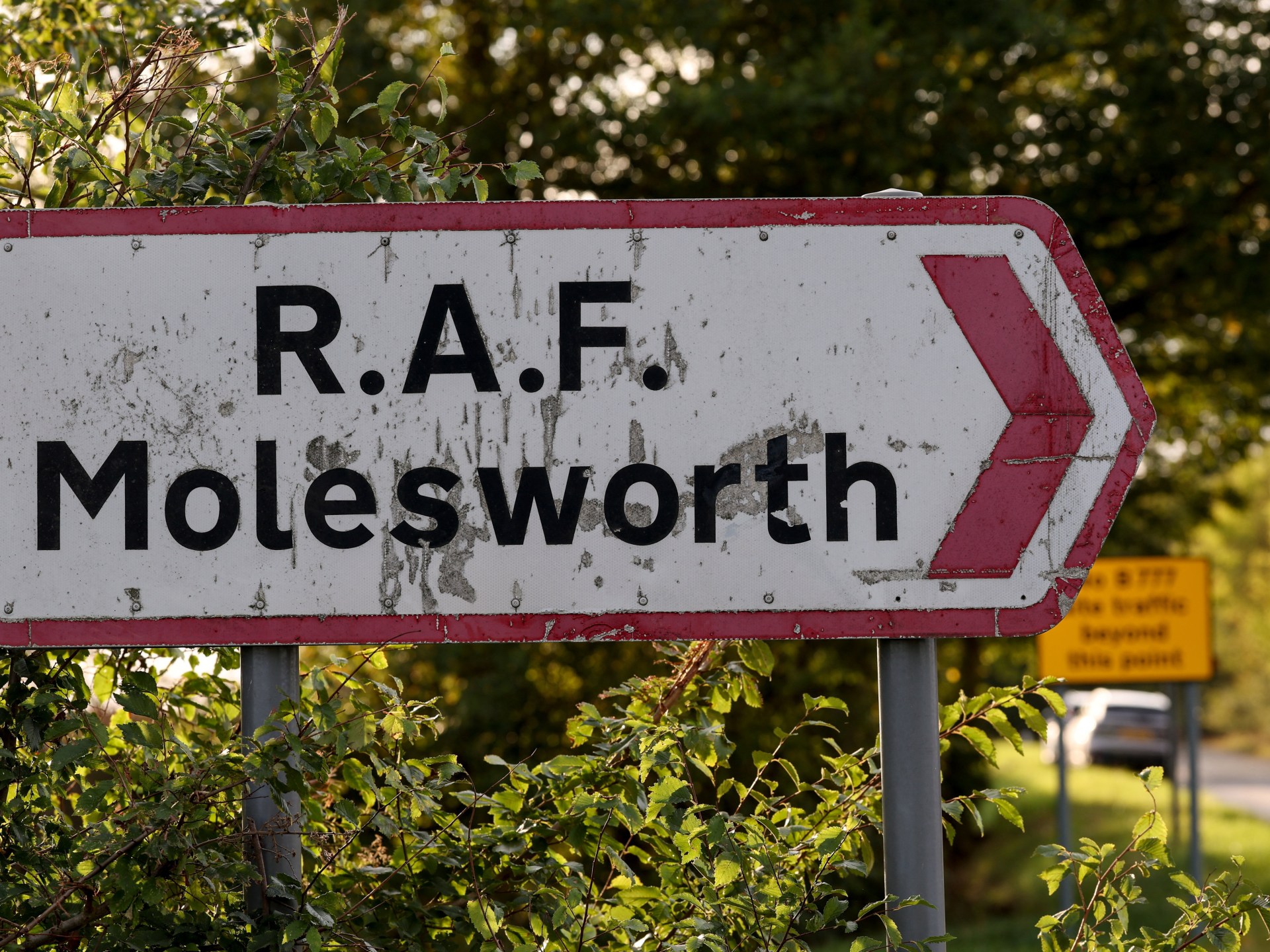 Two Latvian nationals detained after breaching UK air force base security
