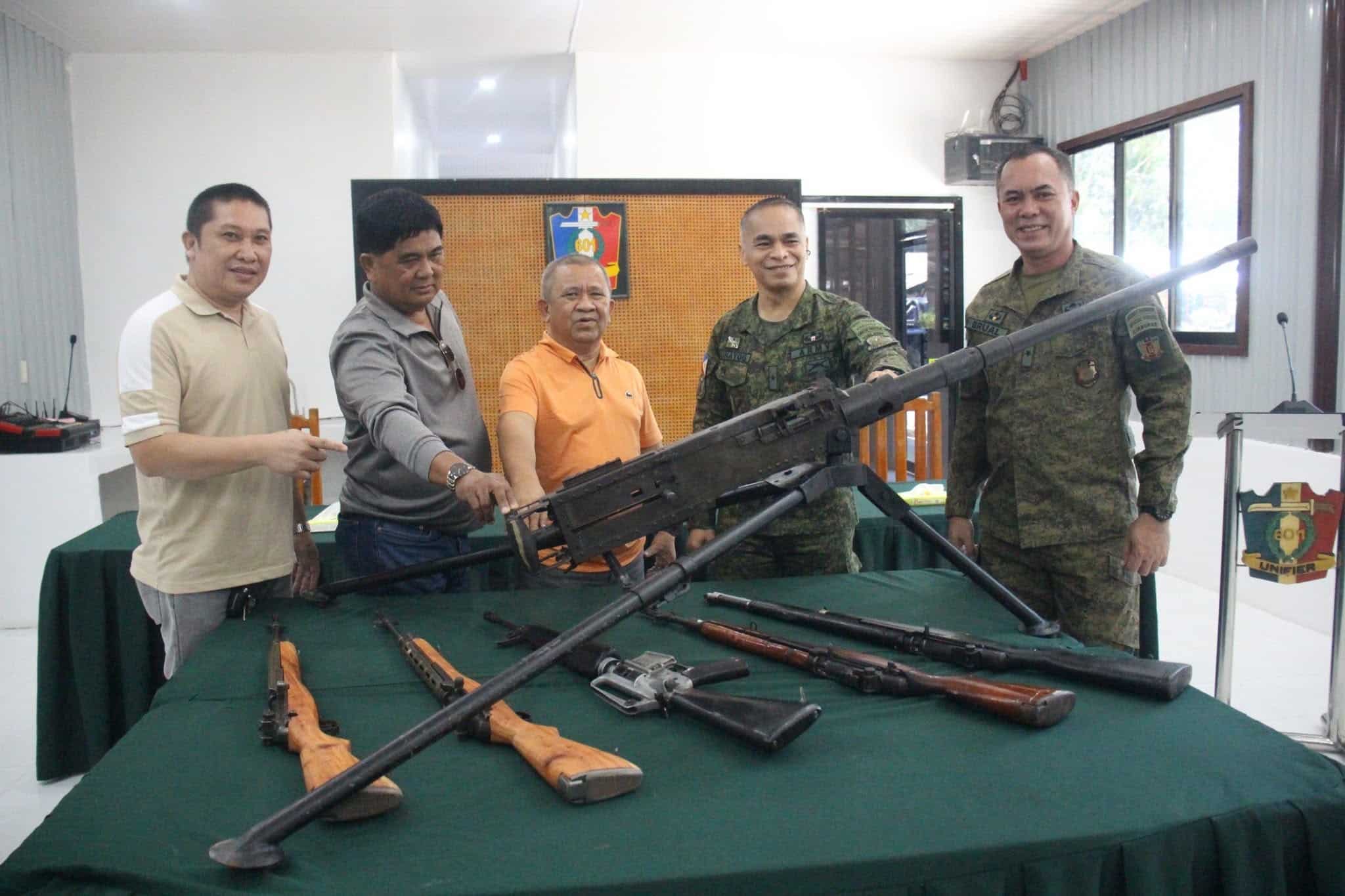 Maguindanao Sur towns surrender firearms collected from residents