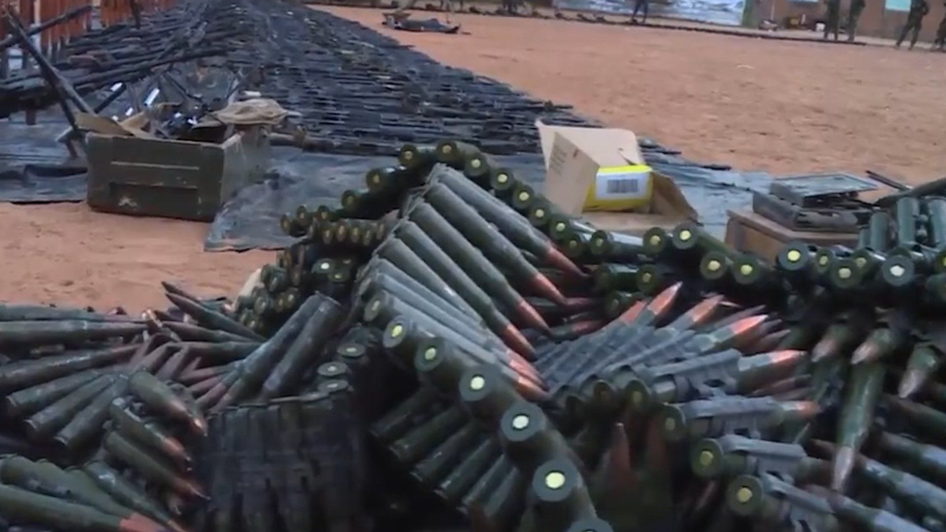 Niger showcases weapons cache from foiled military coup attempt