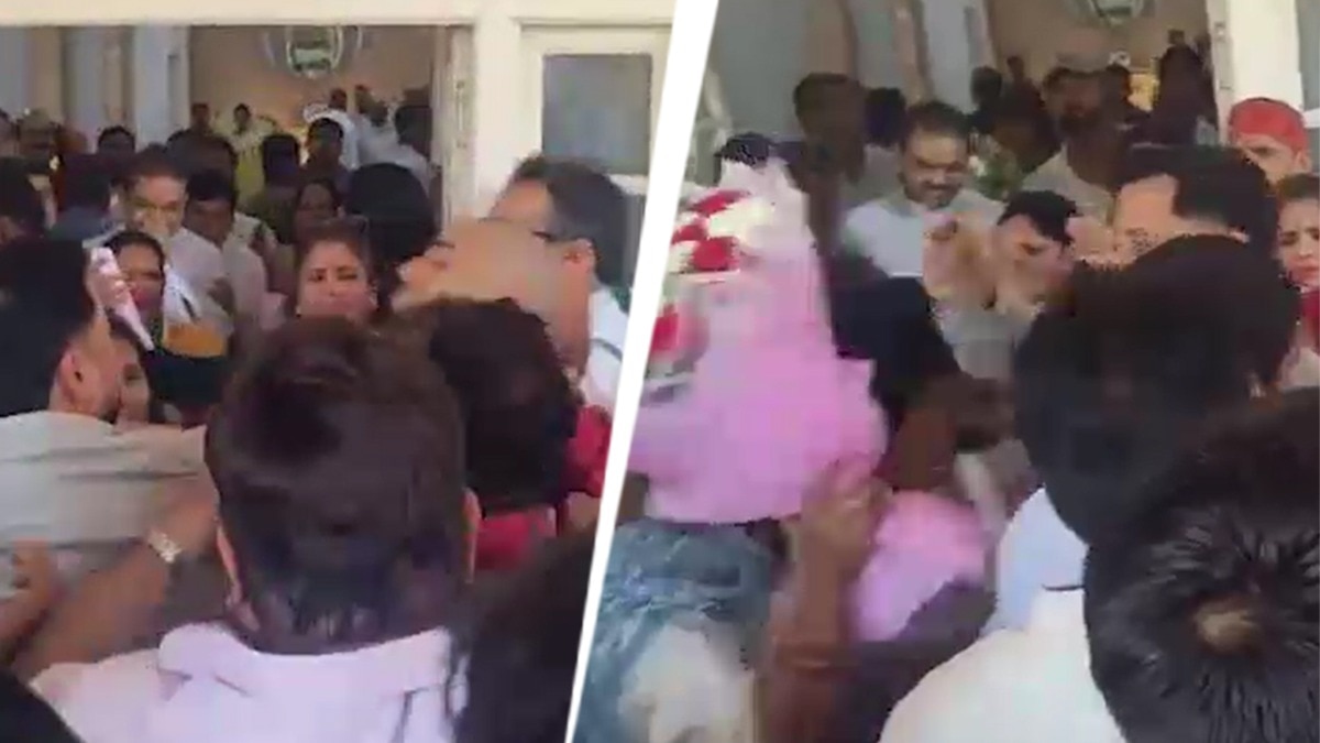 Congress event descends into chaos as rival factions clash violently