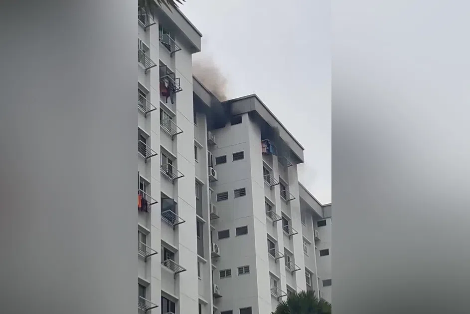 50 residents evacuated after fire at Pasir Ris HDB block