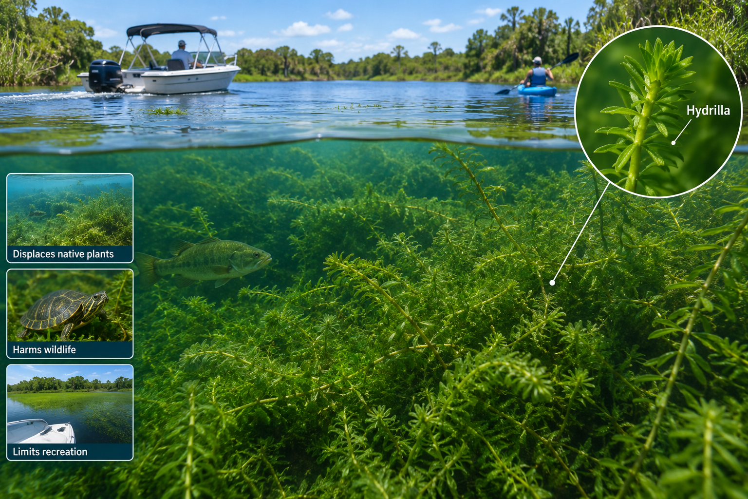 Invasive aquatic weed threatens Florida's water systems in four decades