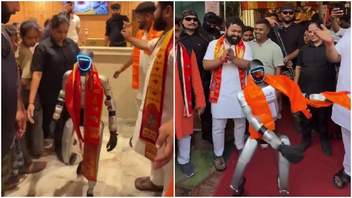Robot cuts ribbon at Ujjain sandwich shop, wows crowds with dance