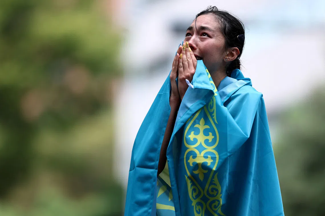 Kazakh race walker stripped of Asian Games gold for improper conduct