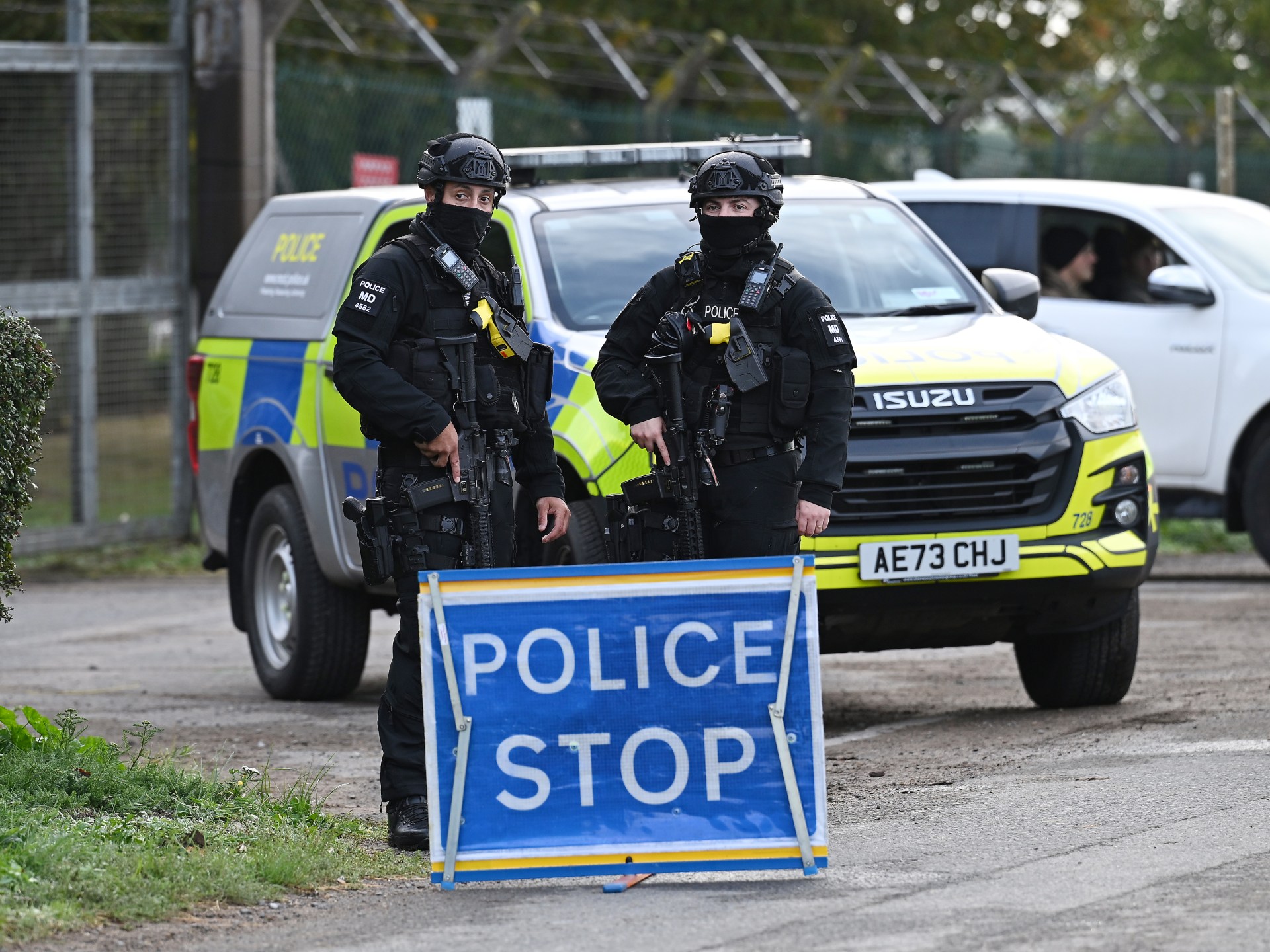UK police arrest young British national over airbase security incident