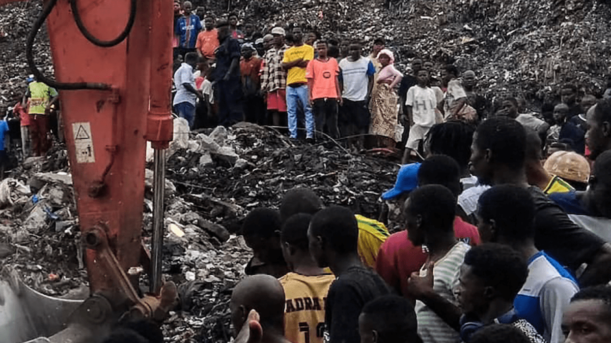 Landfill collapse in Guinea's capital kills 30 after heavy rains