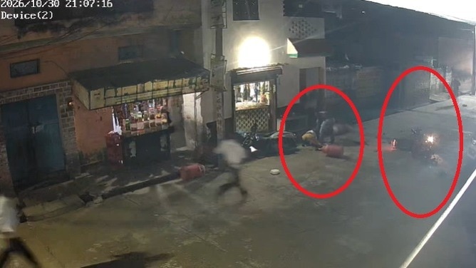 High-speed scooter-bike collision leaves two critically injured in UP