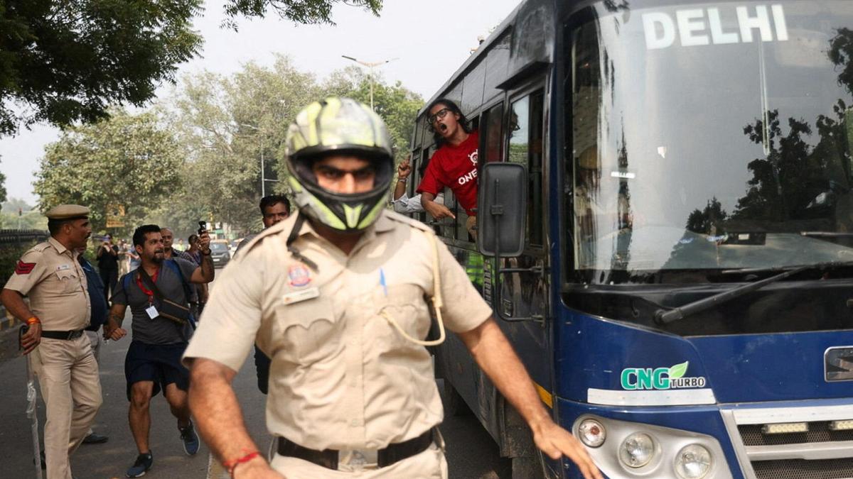 Delhi police release video evidence dismissing Jantar Mantar protest claims