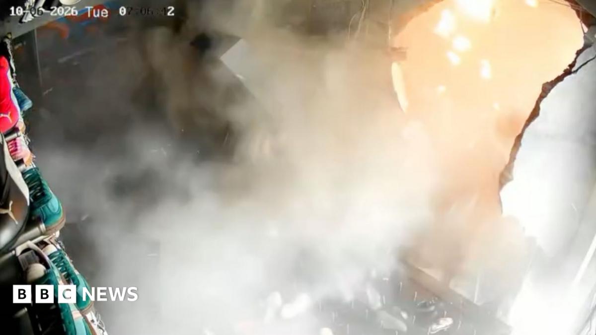 Gas leak suspected in explosion that destroys Indonesian sneaker shop