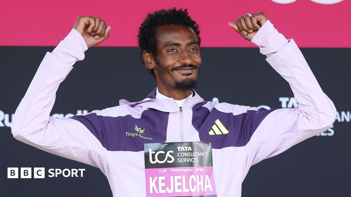 Ethiopian runner Kejelcha shatters men's half marathon world record
