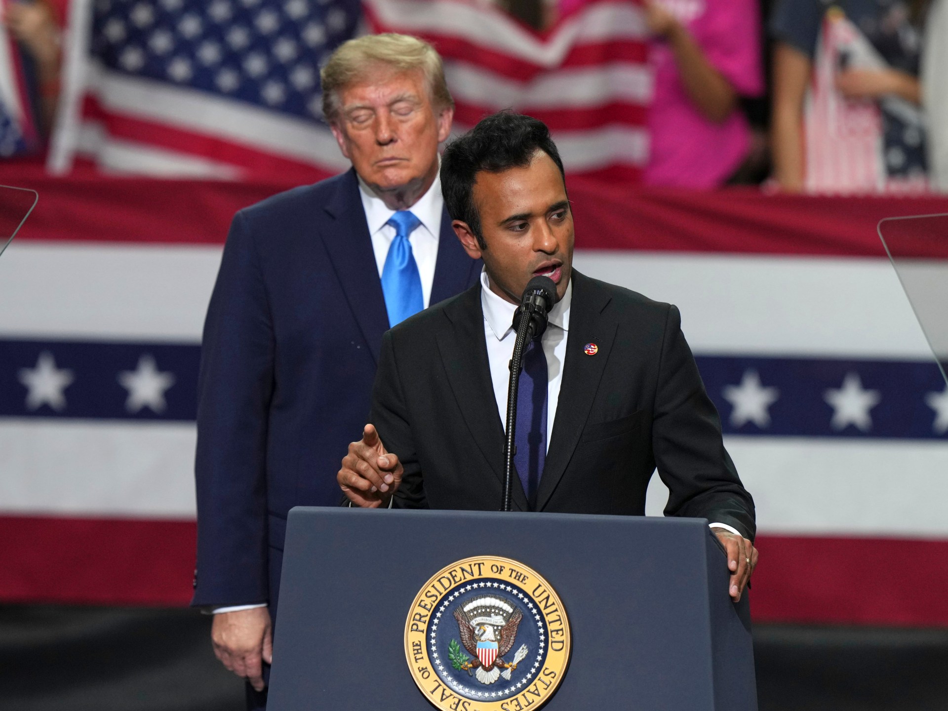 Trump endorses controversial ad targeting rival's family member
