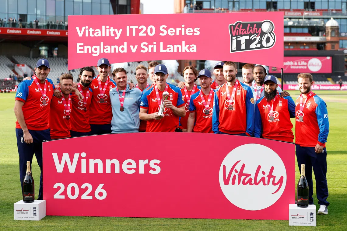 England clinch T20 series sweep, reclaim top ranking from India