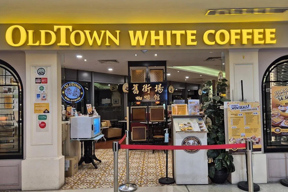 OldTown White Coffee to shutter final Singapore outlet