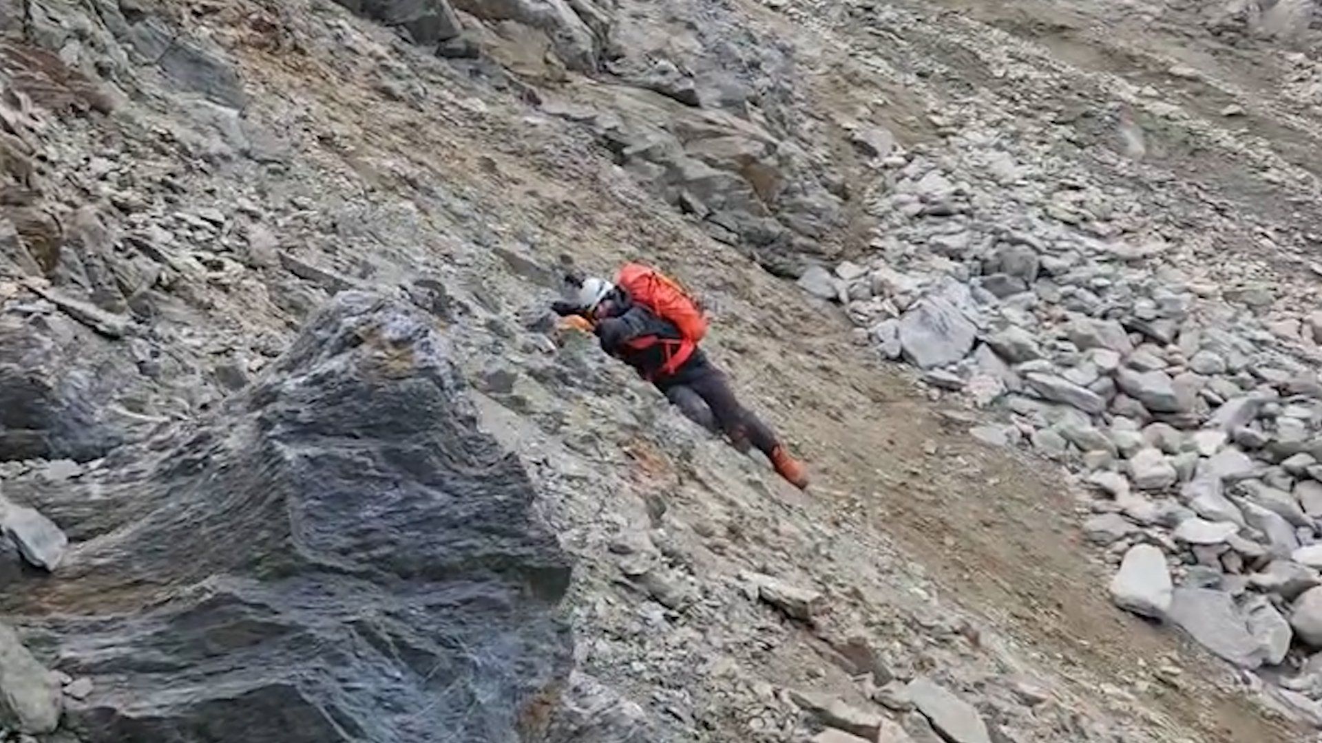 Climbers narrowly escape rockfall on Mont Blanc's treacherous 'Death Pass'