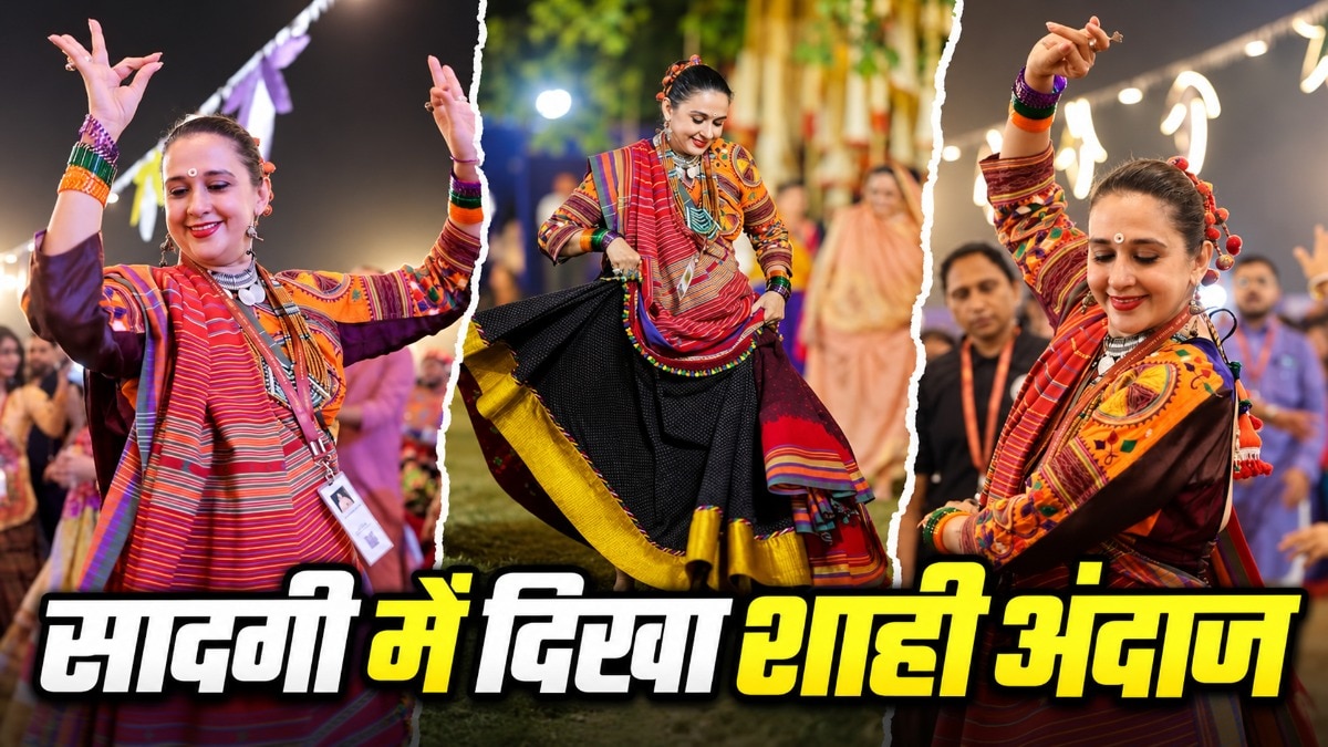 Maharani of Baroda stuns in traditional garba attire at recent festive event
