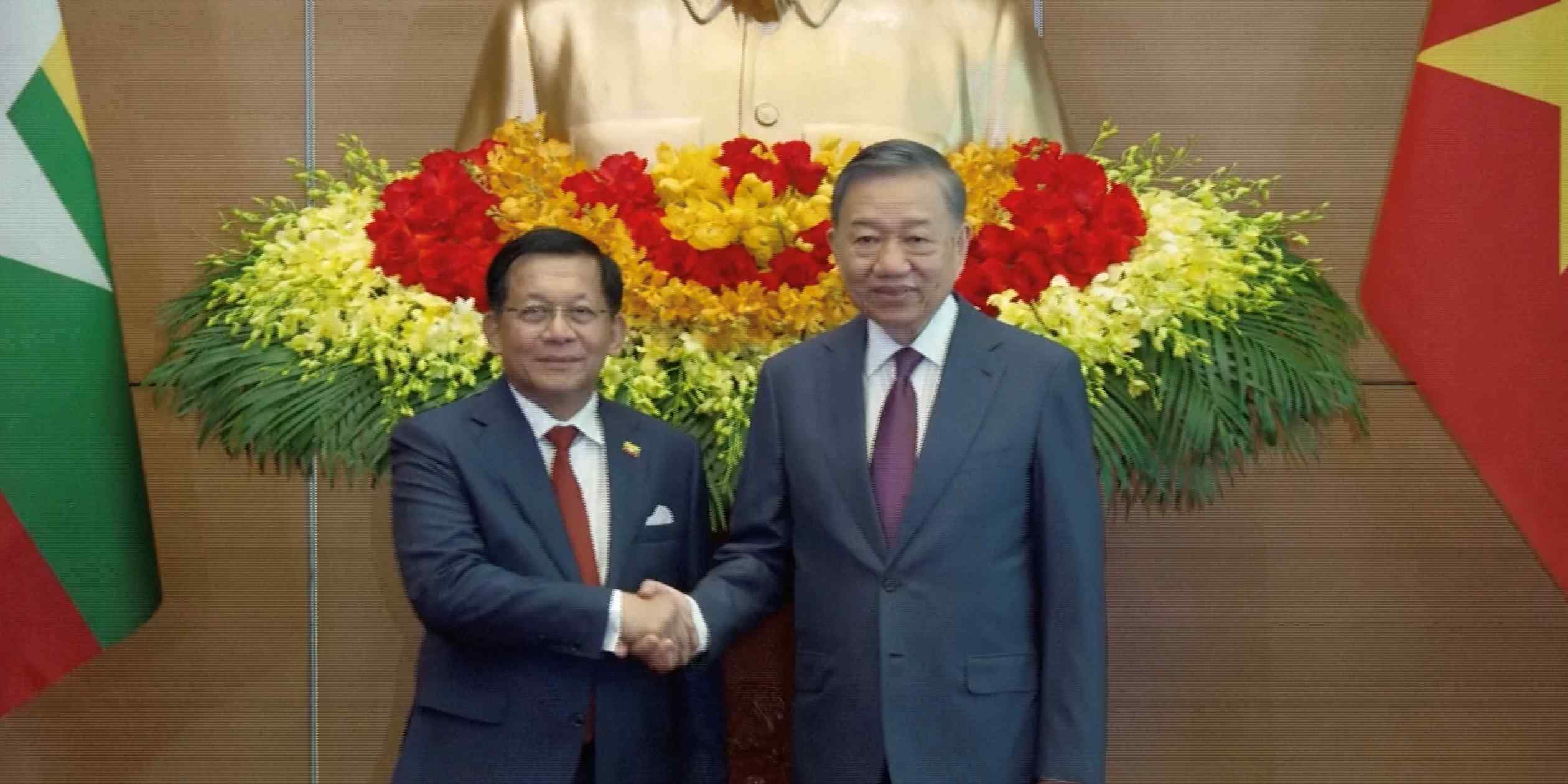Vietnam balances diplomatic ties amid Myanmar military leader visit