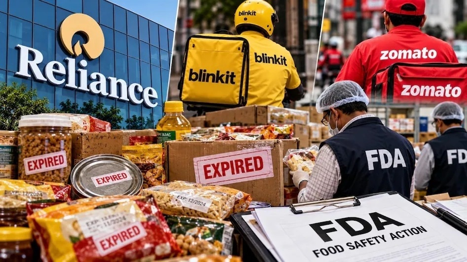 रिलायंस ब्लिंकिट और जोमैटो कर्मचारियों के खिलाफ 48 लाख रुपये के खाद्य सामग्री जब्ती पर एफआईआर