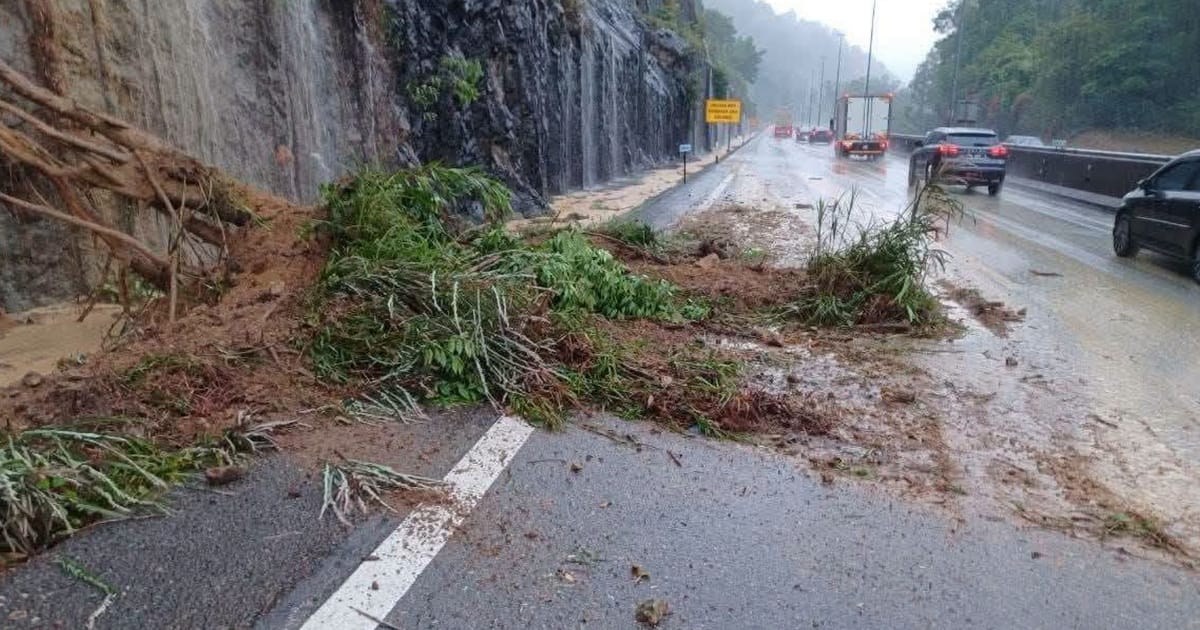 Lorong Kiri KM263.6 PLUS Dekat Terowong Menora Ditutup Sementara