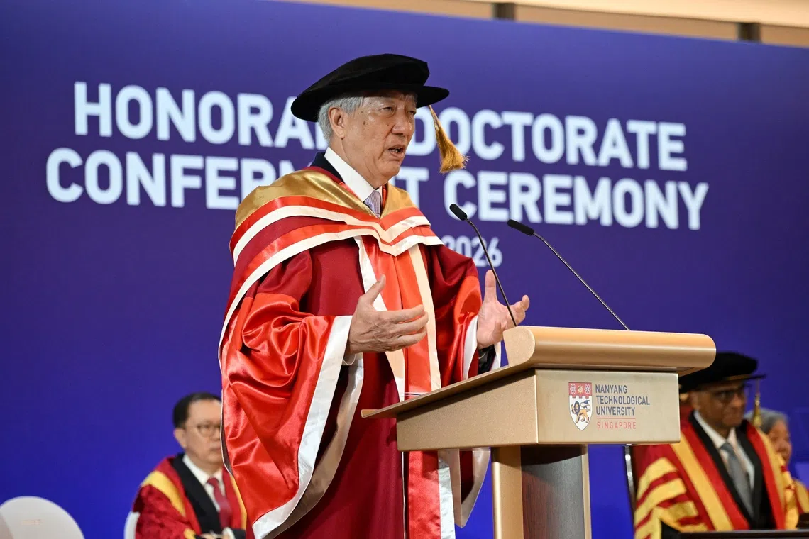 Teo Chee Hean conferred NTU honorary degree for public service