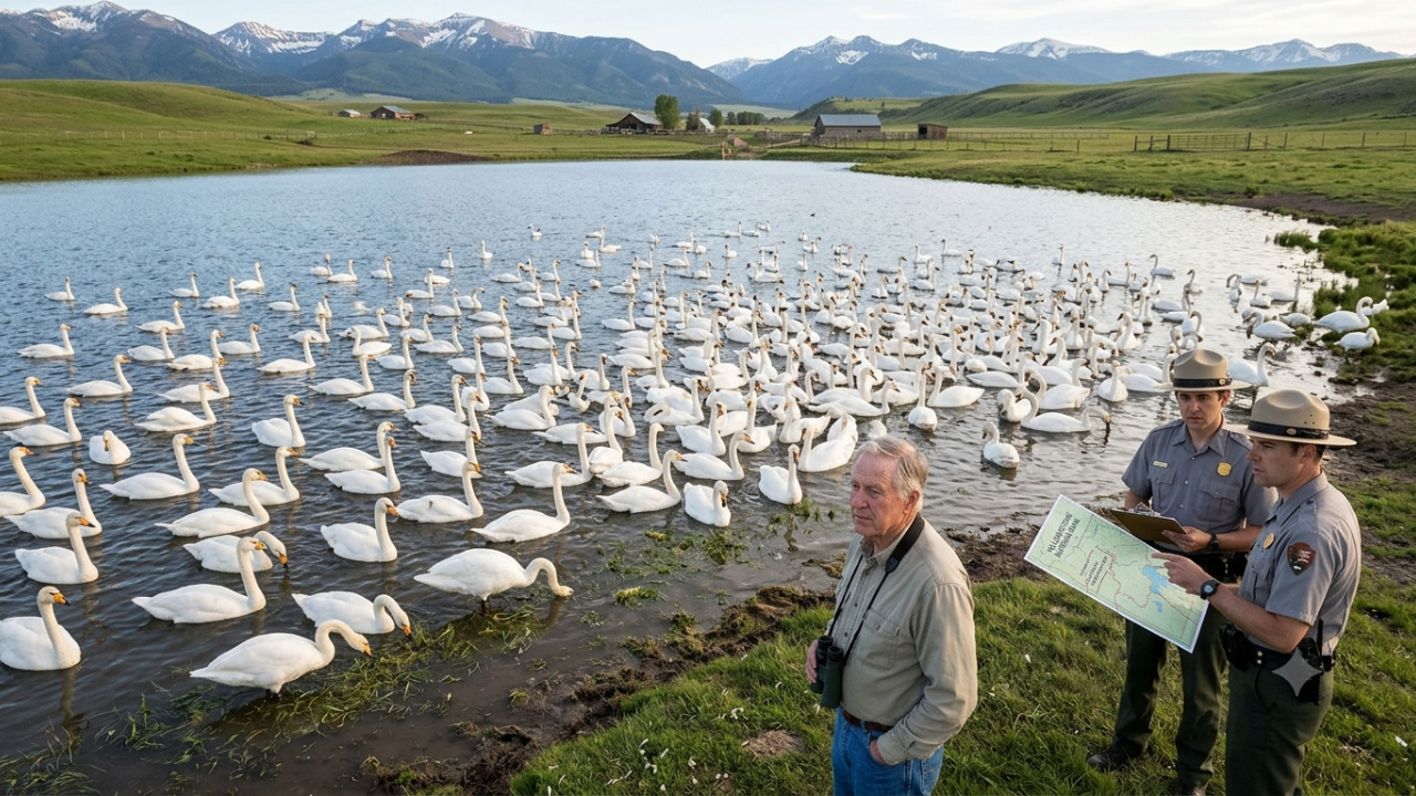 Invasive swan population threatens Yellowstone ecosystem decades after introduction