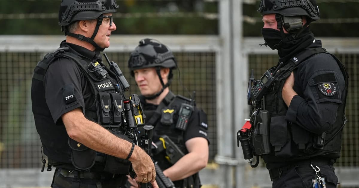 UK counter-terrorism police arrest men over explosives near air base