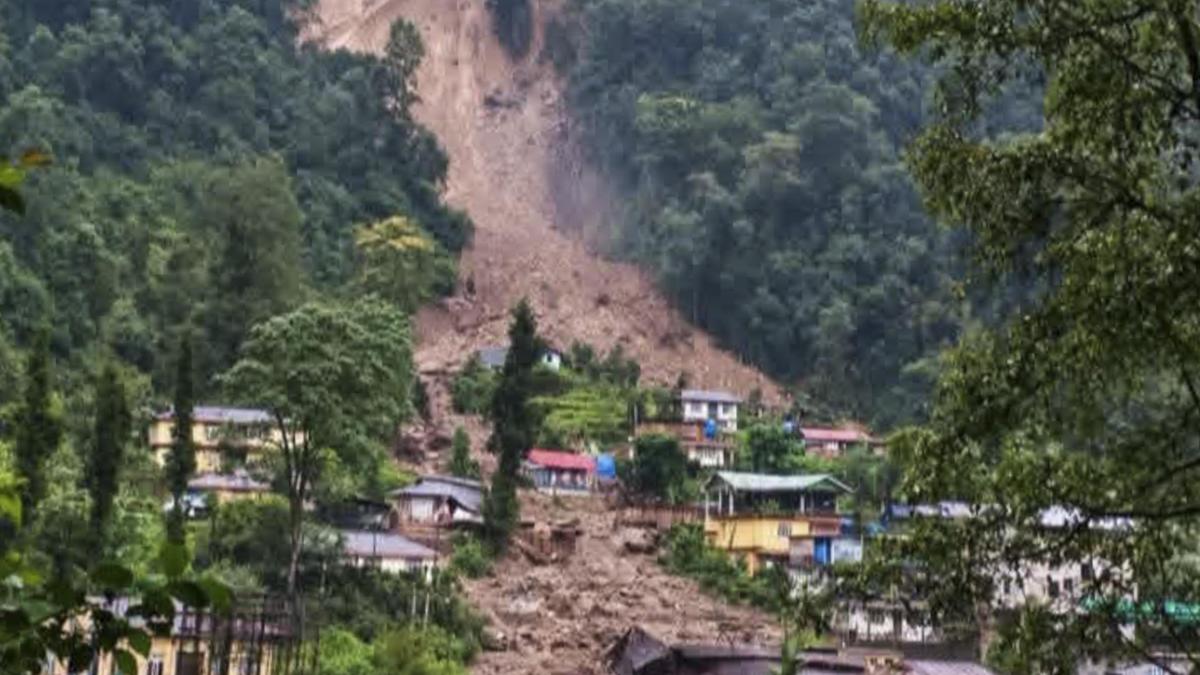 Sikkim landslide destroys homes; authorities mobilize rescue efforts