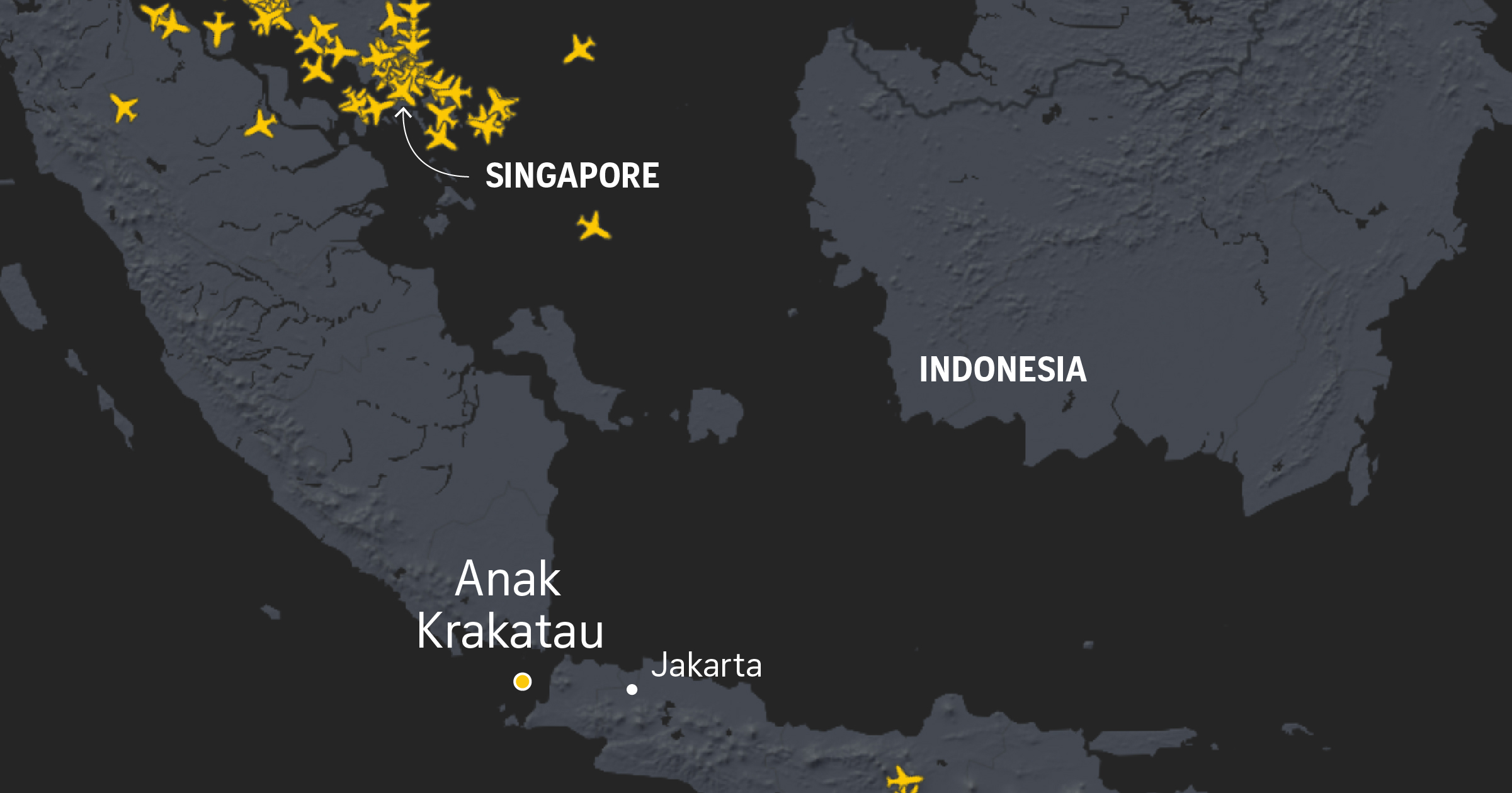 Anak Krakatau eruption disrupts regional air traffic for second consecutive day