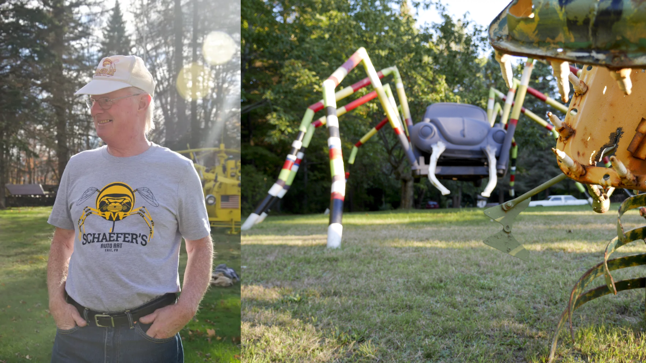 US Artist Transforms Discarded Auto Parts into Striking Sculptures